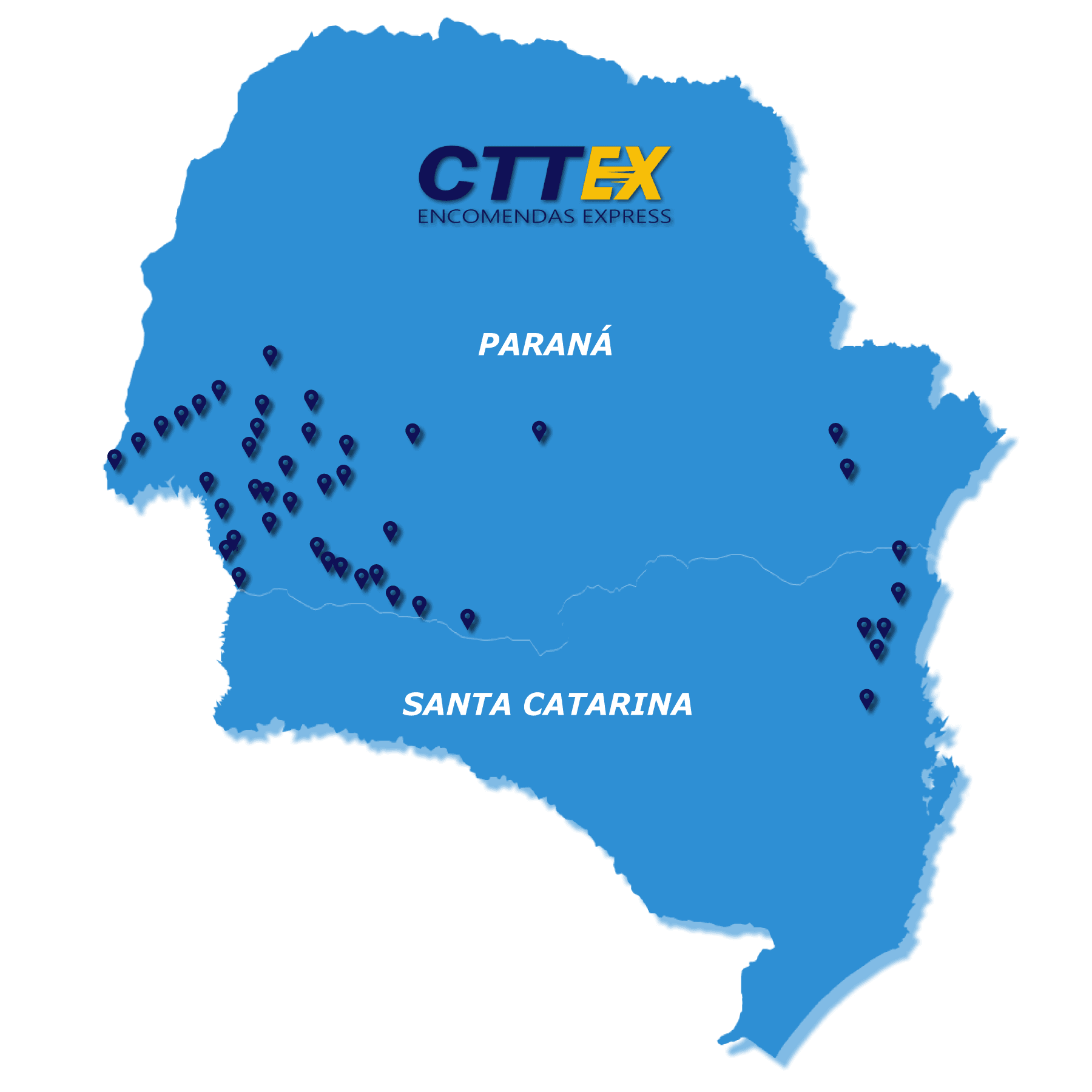 Mapa de atendimento — Chamou, mandou!